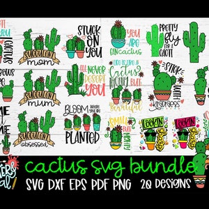 Cactus SVG / SVG Bundle / Desert SVG / Summer svg / Funny svg / Cut bestanden voor Cricut / Print and Cut / Sticker bestanden / Sublimation /
