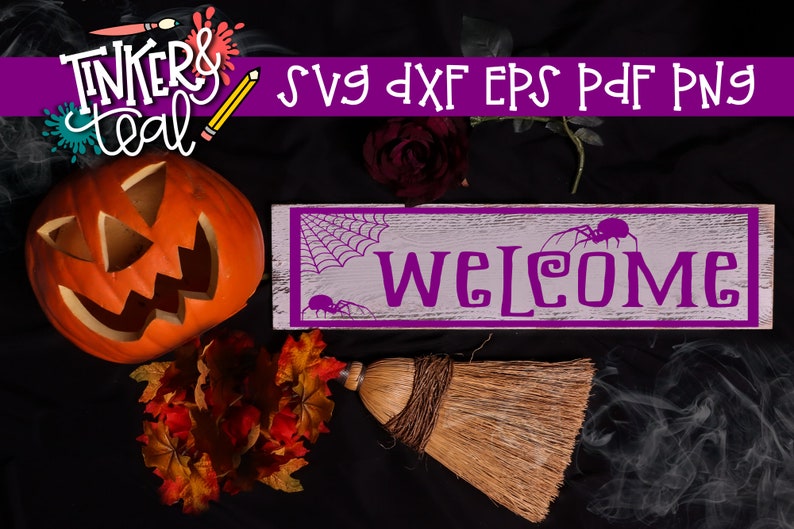 Download Halloween Welcome Svg Spiders Svg Spooky Svg Welcome Svg Etsy