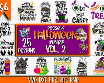 Halloween SVG Bundle, Halloween SVG, Ghost Svg, Witch Svg, Trick or Treat Svg, Quotes, Halloween Shirt SVG, Cut File Cricut, Silhouette