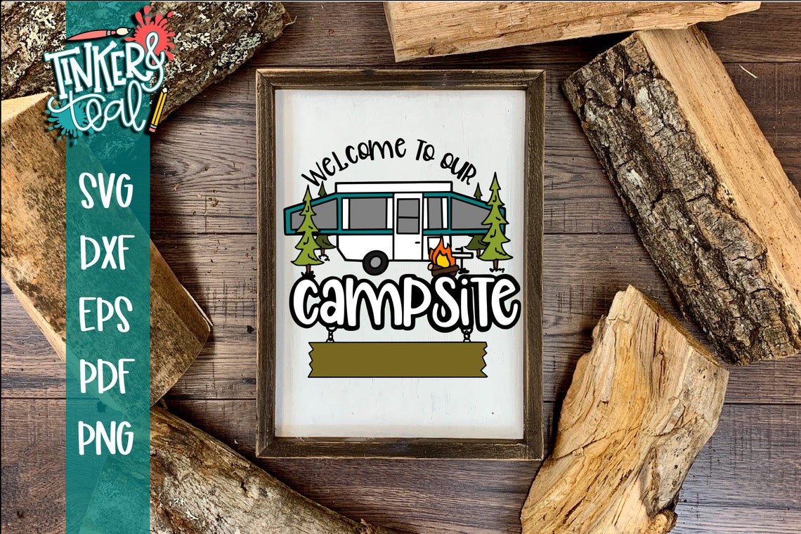 Custom svg / Welcome SVG / Cabin svg / Camping svg / Camper image 1