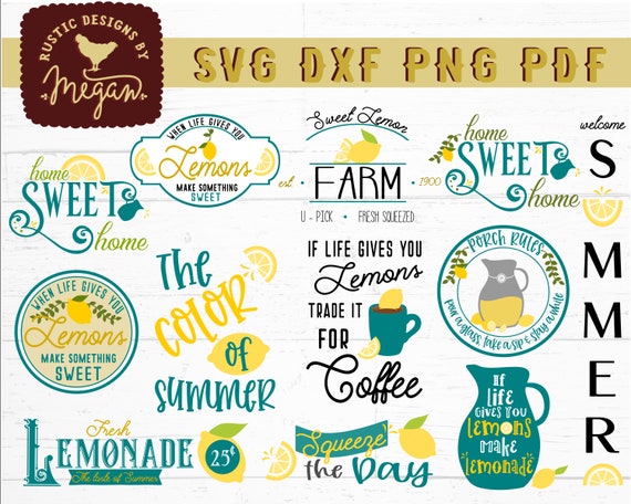 Download Welcome Summer Lemon Slice Wood Sign Farmhouse Summer Svg Dxf Cut File Drawing Drafting Drawing Drafting Craft Supplies Tools