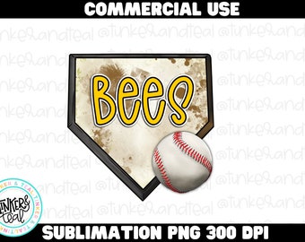 Bees Baseball Png, Bees png, Bees Pride Baseball mom png, Bees Mascot png, Bees Cheer png