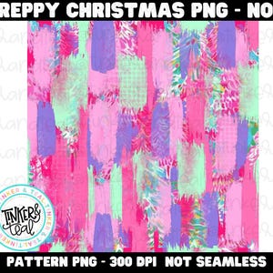 Girly Christmas penseelstreek achtergrond, penseelstreekpatroon png, digitaal papier, penseelstreken, sublimatie, pastel, preppy