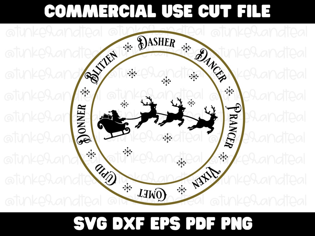 Santa Cookie Plate SVG, Santa Plate SVG, Christmas SVG, Santa Tray Svg