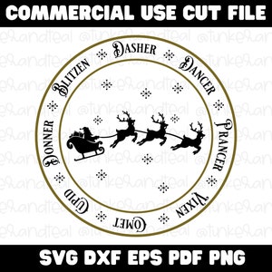 Santa Cookie Plate SVG, Santa Plate SVG, Christmas SVG, Santa Tray Svg, Santa Milk Cookies Svg, Cookies for Santa Svg, Cut Files for Cricut image 1