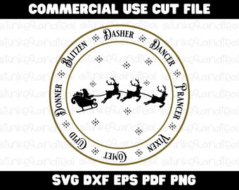 Santa Cookie Plate SVG, Santa Plate SVG, Christmas SVG, Santa Tray Svg, Santa Milk Cookies Svg, Cookies for Santa Svg, Cut Files for Cricut