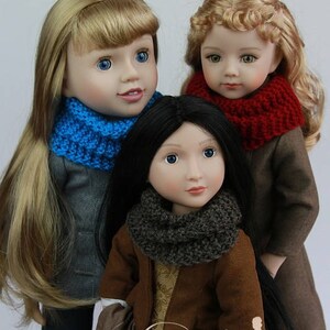 PDF Knitting Pattern SS1740-K01. Highlands Cowl for 16-20-inch dolls like A Girl for All Time, Carpatina, American Girl, Sasha image 10