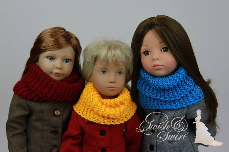 PDF Knitting Pattern SS1740-K01. Highlands Cowl for 16-20-inch dolls like A Girl for All Time, Carpatina, American Girl, Sasha image 8