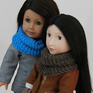 PDF Knitting Pattern SS1740-K01. Highlands Cowl for 16-20-inch dolls like A Girl for All Time, Carpatina, American Girl, Sasha image 5