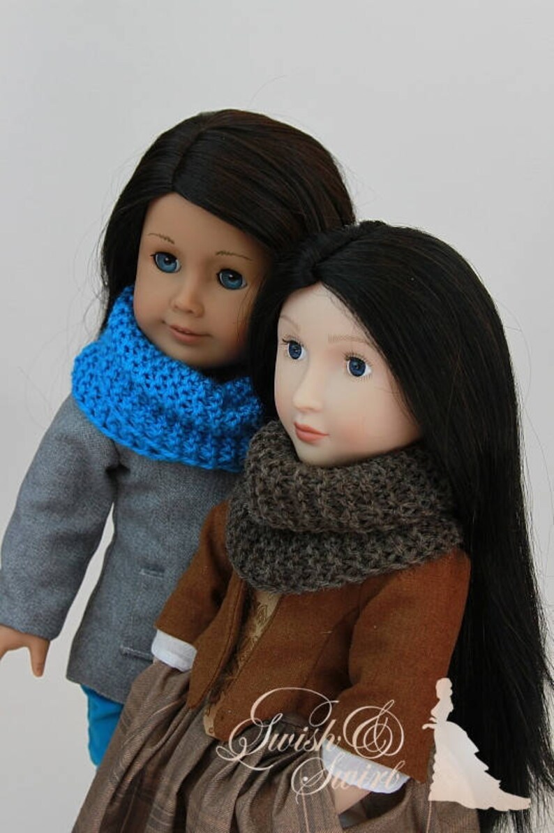 PDF Knitting Pattern SS1740-K01. Highlands Cowl for 16-20-inch dolls like A Girl for All Time, Carpatina, American Girl, Sasha image 5