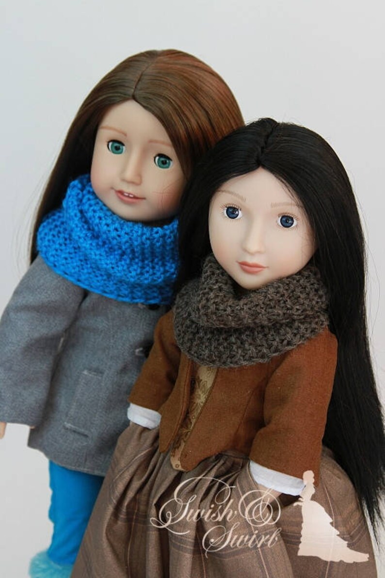 PDF Knitting Pattern SS1740-K01. Highlands Cowl for 16-20-inch dolls like A Girl for All Time, Carpatina, American Girl, Sasha image 6