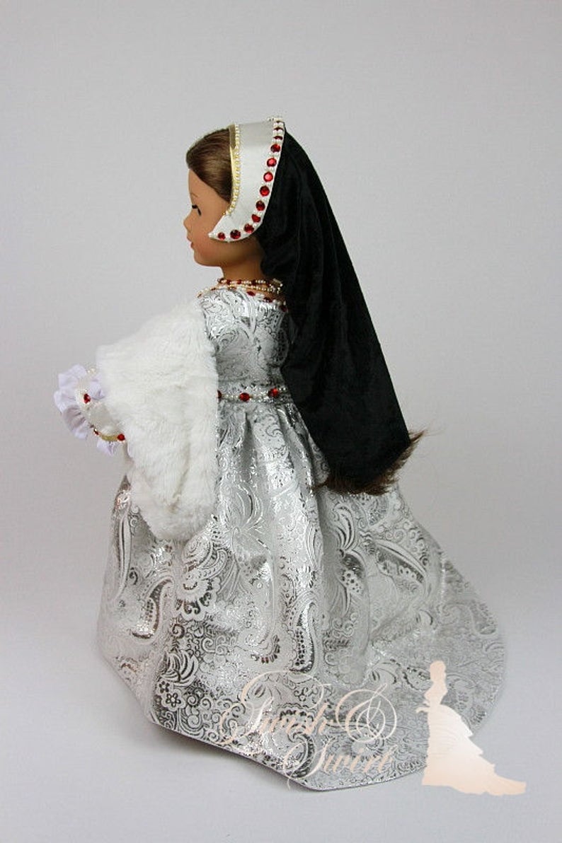 PDF Pattern SS1530-04. Catherine Howard Tudor Gown for 18-inch dolls such as American Girl®. image 6