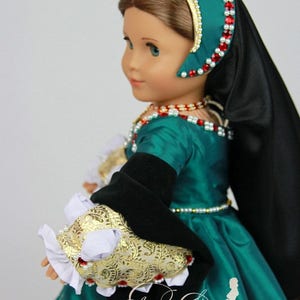 PDF Pattern SS1530-04. Catherine Howard Tudor Gown for 18-inch dolls such as American Girl®. image 7