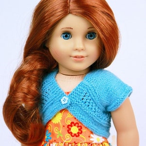 PDF Knitting Pattern SS2016-K15. Bella Bolero for 18-inch dolls such as American Girl®. image 5