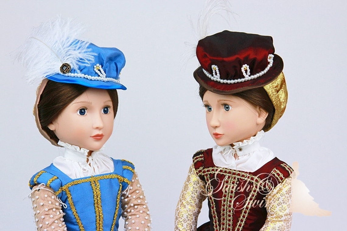 PDF Pattern #SS1560-02. Lettice Knollys Elizabethan Partlet and Bonnet ...