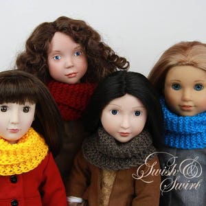 PDF Knitting Pattern SS1740-K01. Highlands Cowl for 16-20-inch dolls like A Girl for All Time, Carpatina, American Girl, Sasha image 9