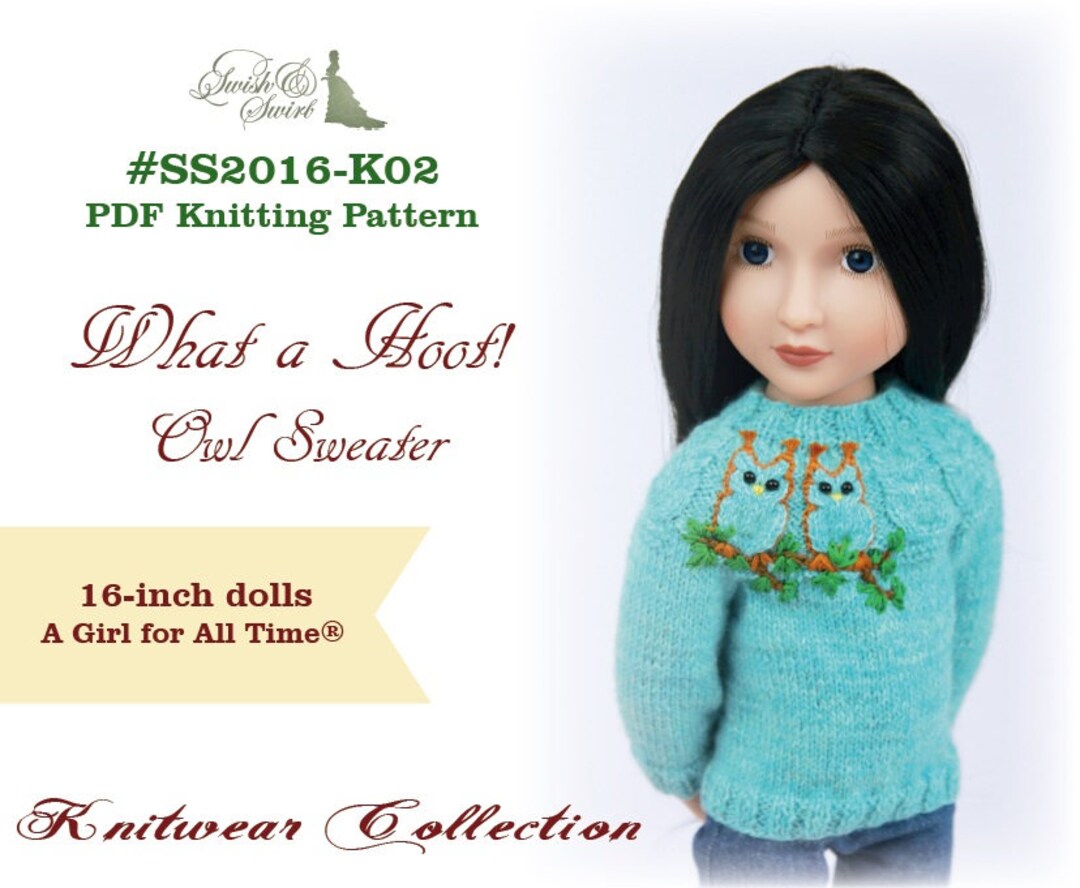 PDF Knitting Pattern SS2016-K02. What a Hoot Owl Sweater for - Etsy