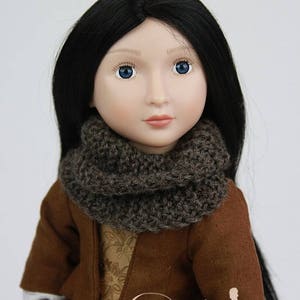 PDF Knitting Pattern SS1740-K01. Highlands Cowl for 16-20-inch dolls like A Girl for All Time, Carpatina, American Girl, Sasha image 4