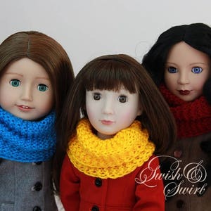 PDF Knitting Pattern SS1740-K01. Highlands Cowl for 16-20-inch dolls like A Girl for All Time, Carpatina, American Girl, Sasha image 7