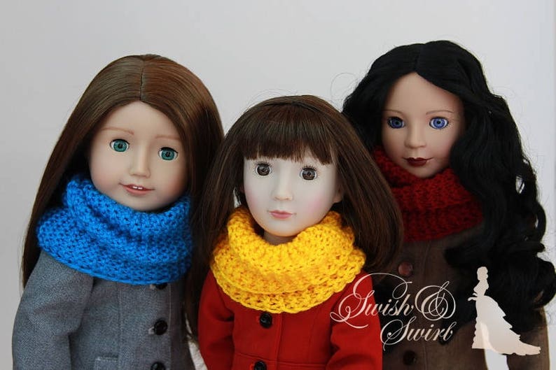 PDF Knitting Pattern SS1740-K01. Highlands Cowl for 16-20-inch dolls like A Girl for All Time, Carpatina, American Girl, Sasha image 7