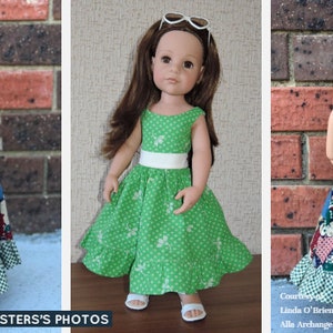 PDF Pattern SS2016-06. Madeleine dress for 19.5-inch dolls image 10