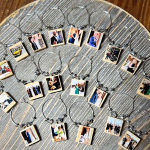 Custom Photo Wine Charms Your pictures, images, ideas or sayings image 2