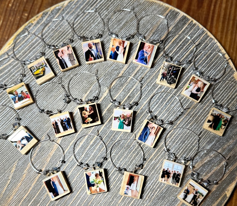 Custom Photo Wine Charms Your pictures, images, ideas or sayings image 2