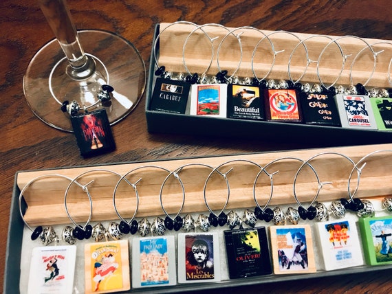 Vino encantos 6 Scrabble Azulejos escoger cualquier Cartas Boda Fiesta de la cena hecha a mano