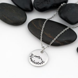 Custom Adventure and Outdoor Lovers Scenery Necklace | Mountain | Camping | Wanderlust