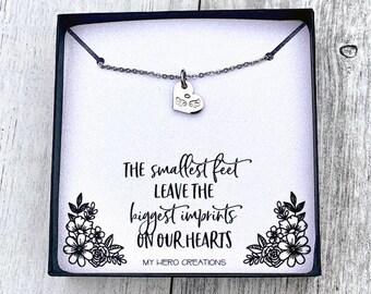 Memorial Angel Wing Heart Necklace | Pregnancy Infant Loss | Miscarriage Support | Dainty Memorial Gift - M11