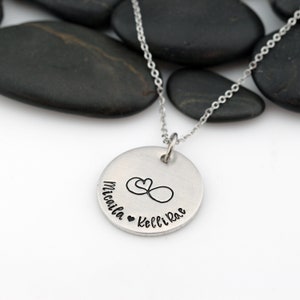 Personalized Mom Necklace With Names | Mother&#39;s Necklace With Infinity Heart | Mother&#39;s Day Gift for Mom | Custom Name Jewelry