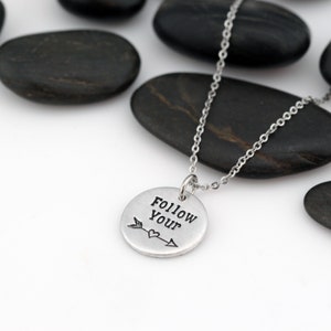 Custom Adventure and Outdoor Lovers Scenery Necklace | Mountain | Camping | Follow Your Heart