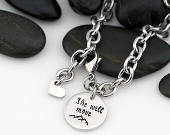 Custom Adventure and Outdoor Lovers Scenery Bracelet | Mountain | Camping | She Will Move Mountains