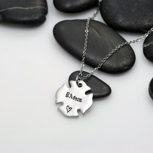 Personalized Name Necklace | Maltese Cross | Firefighter | Custom Jewelry