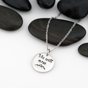 Custom Adventure and Outdoor Lovers Scenery Necklace | Mountain | Camping | She Will Move Mountains