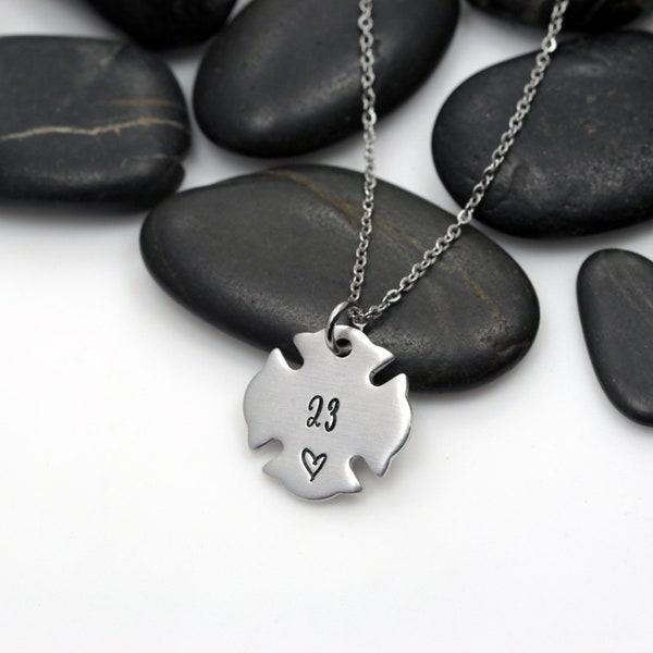 Personalized Number Necklace | Maltese Cross | Firefighter | Custom Jewelry