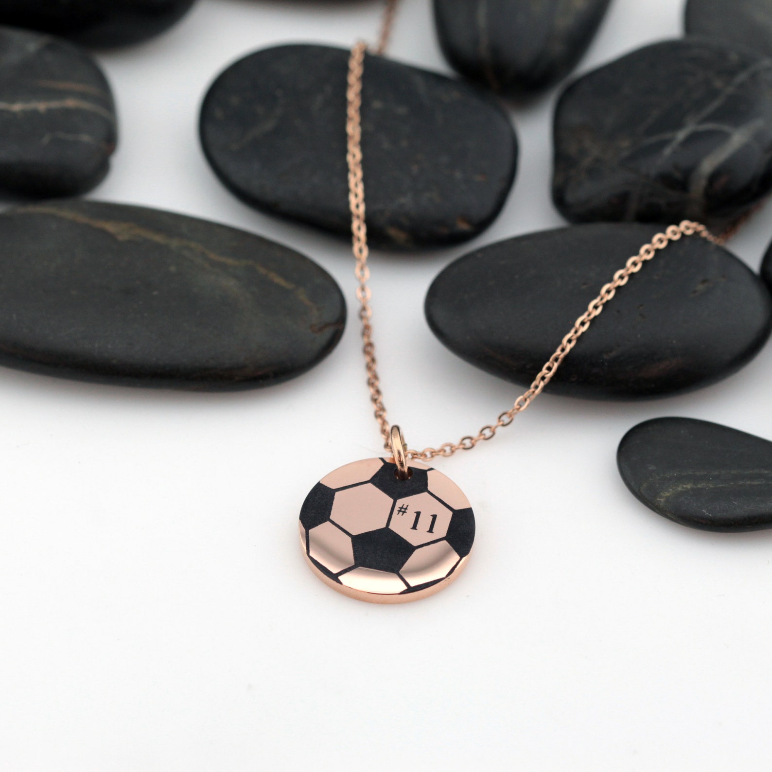 Soccer Mom Necklace Silver Gold Rose Gold Personalized Etsy