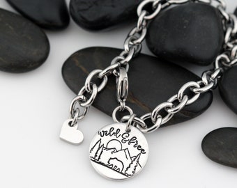 Custom Adventure and Outdoor Lovers Scenery Bracelet | Mountain | Camping | Wild & Free