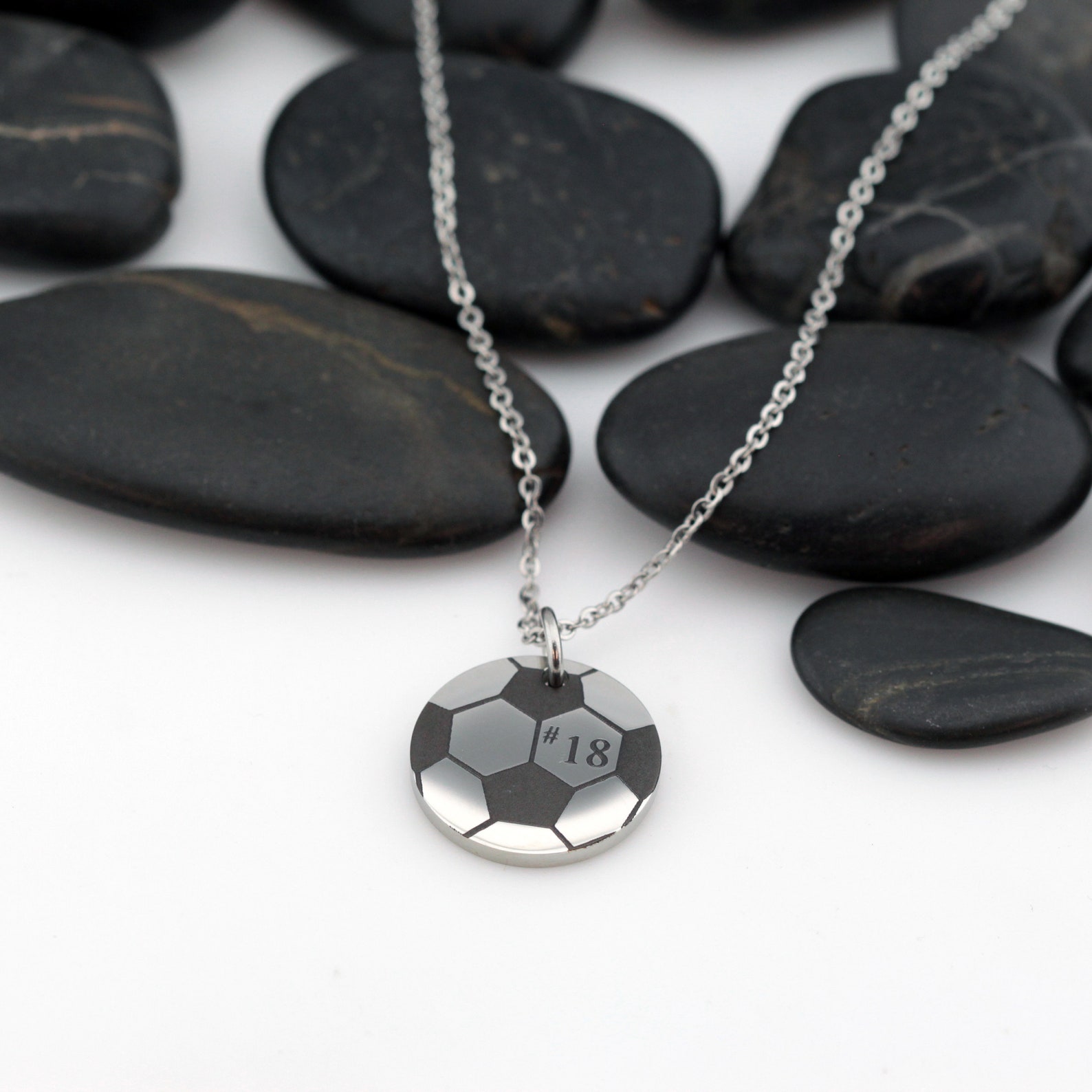 Soccer Mom Necklace Silver Gold Rose Gold Personalized Etsy