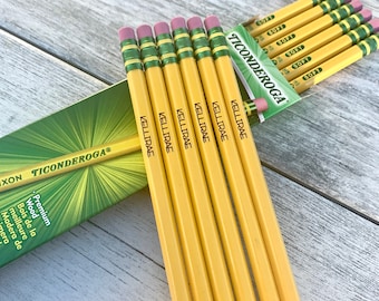 Personalized Pencil Set of 12 | Back To School Supplies | Teacher Appreciation Gift | Custom Engraved Name Pencils