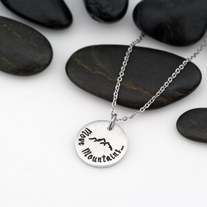 Custom Adventure and Outdoor Lovers Scenery Necklace | Mountain | Camping | Move Mountains