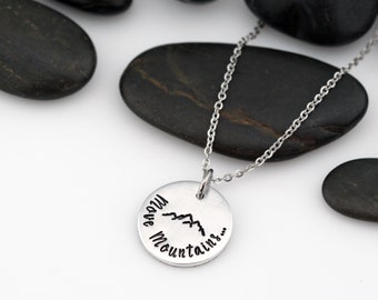 Custom Adventure and Outdoor Lovers Scenery Necklace | Mountain | Camping | Move Mountains