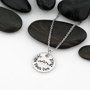 Custom Adventure and Outdoor Lovers Scenery Necklace | Mountain | Camping | Forge Your Own Trail