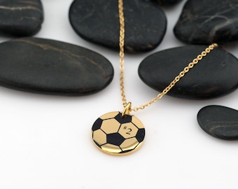 Soccer Mom Necklace - GOLD | Personalized Number Jewelry For Sports Athlete