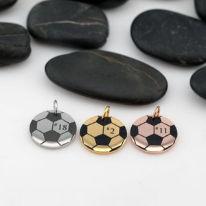 Soccer Mom Charm - Silver • Gold • Rose Gold | Personalized Number For Sports Athlete | Build Your Own | DIY - Wholesale Options Available
