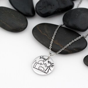 Custom Adventure and Outdoor Lovers Scenery Necklace | Mountain | Camping | Stay Wild
