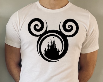 Disney Mickey Swirl Vinyl Iron on  T-Shirt Transfer Easy DIY Iron On  Vinyl T-Shirt Transfer