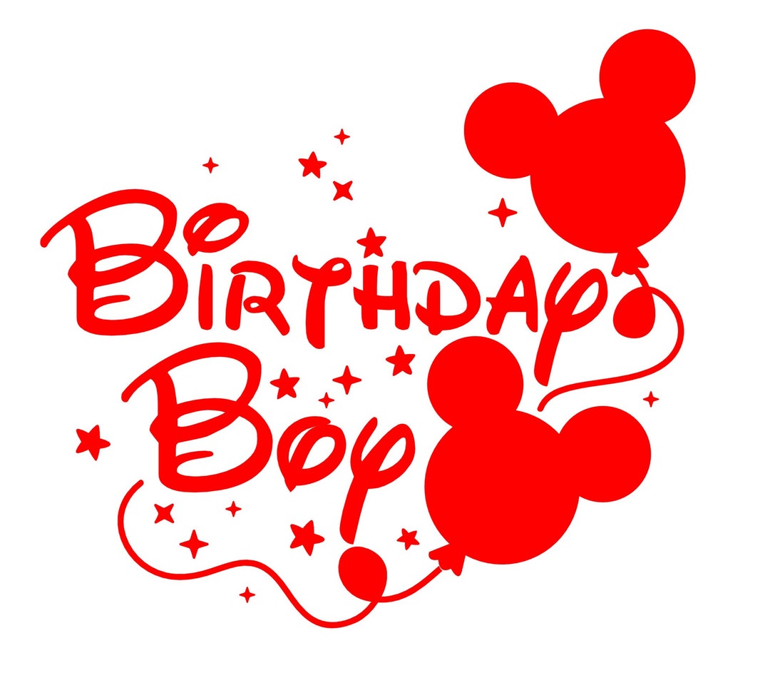 Disney Birthday Boy Vinyl Iron on Best Birthday Ever Vinyl Etsy