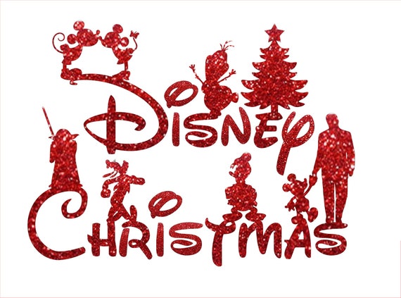 Disney Navidad Personajes Glitter Transfer Easy DIY Iron On - Etsy México Disney Navidad Personajes Glitter Transfer Easy DIY Iron On - Etsy México