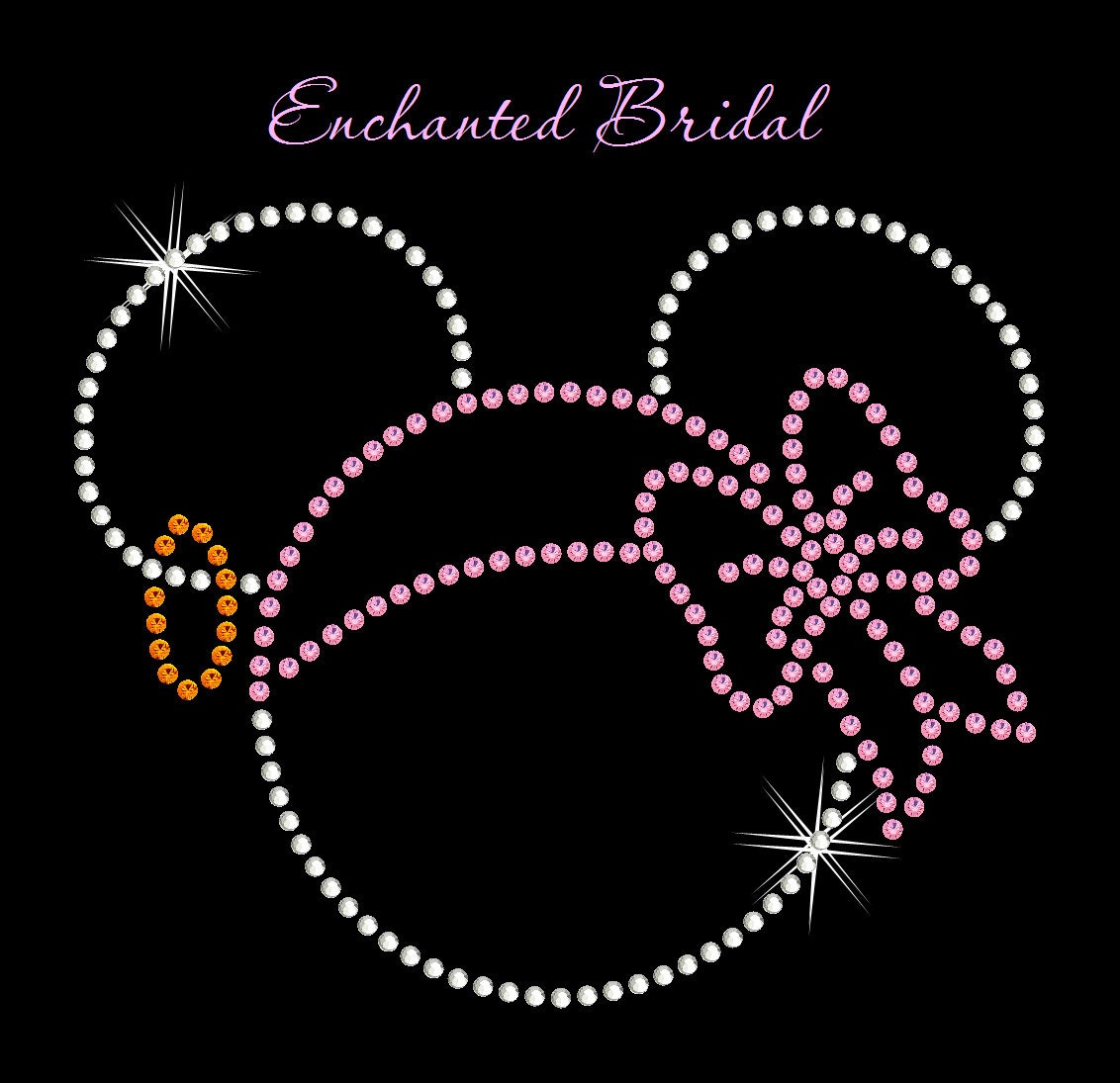 Disney Inspired Minnie Pirate Rhinestone Iron On Rhinestone Etsy